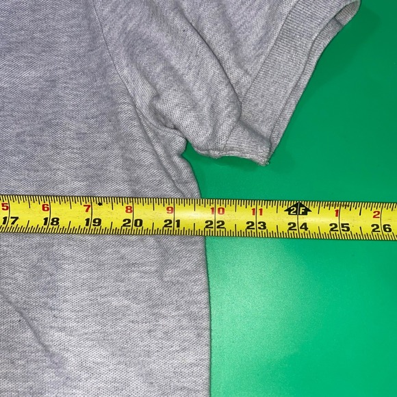 Chaps Mens Gray Short Sleeve Collared Polo Shirt Classic Logo Size L G - Picture 3 of 6